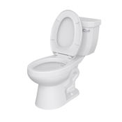PROFLO Reston 1.28 GPF Two Piece Elongated Toilet with Right Hand Lever White